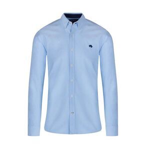 Raging Bull Mens Oxford Classic Long-Sleeved Shirt / Sky Blue